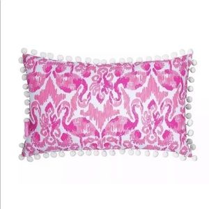NWT Lilly Pulitzer Indoor/outdoor Pillow Pink Gold